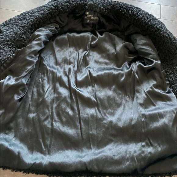 Vintage 1950’s Faux Persian Lamb Double Breasted Peacoat Approx Women’s Small - Picture 6 of 10